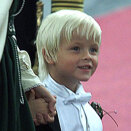 Kronprinsessens sønn Marius var brudesvenn under seremonien (Foto: Ørn Borgen / Scanpix)